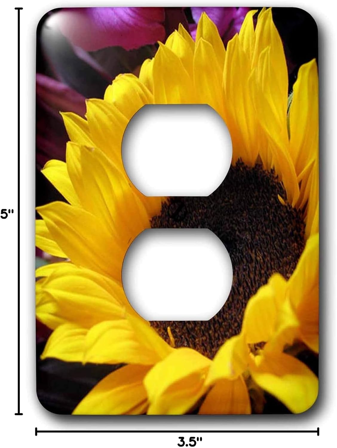 3dRose lsp_17237_6 Sunflower 2 Plug Outlet Cover