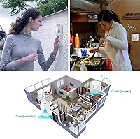 Vista 5 de Timbre inalámbrico, Lovin Product, timbre para puerta impermeable con 36 melodías, volumen ajustable; funcionamiento hasta 1000 pies, con timbre