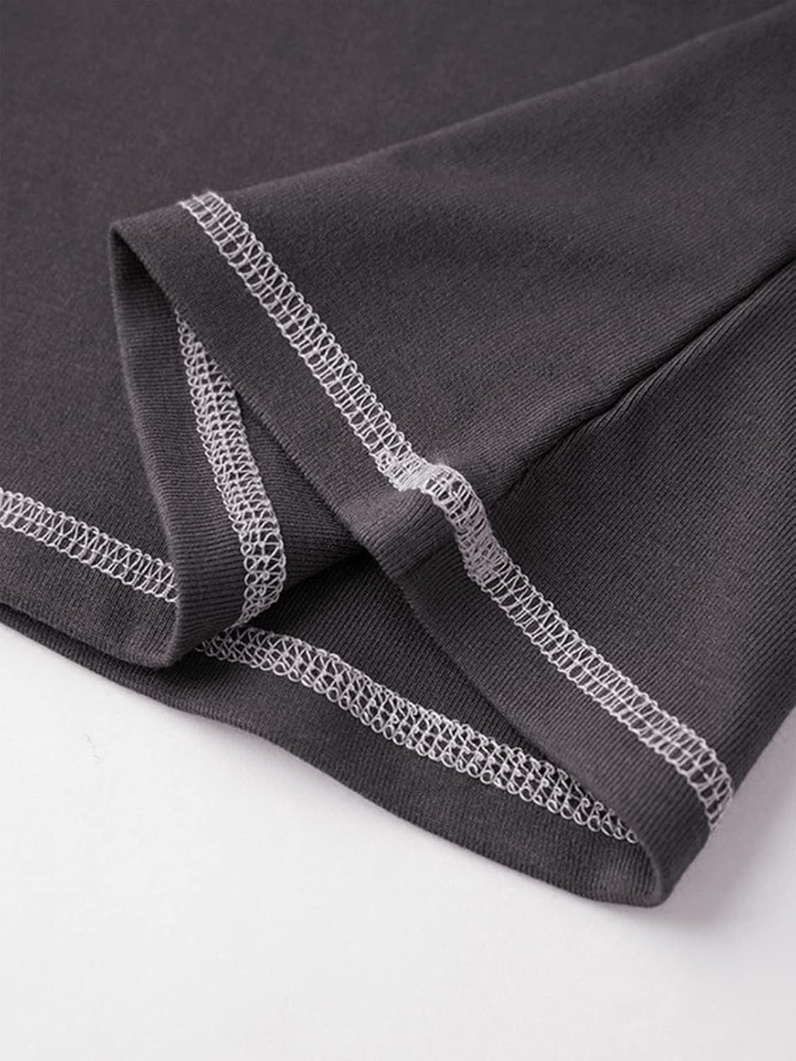 Xineicy Y2k T-Shirt for Women Long Sleeve Top Short Sleeve Baby Tee Vintage Stitched Logo - Image 7