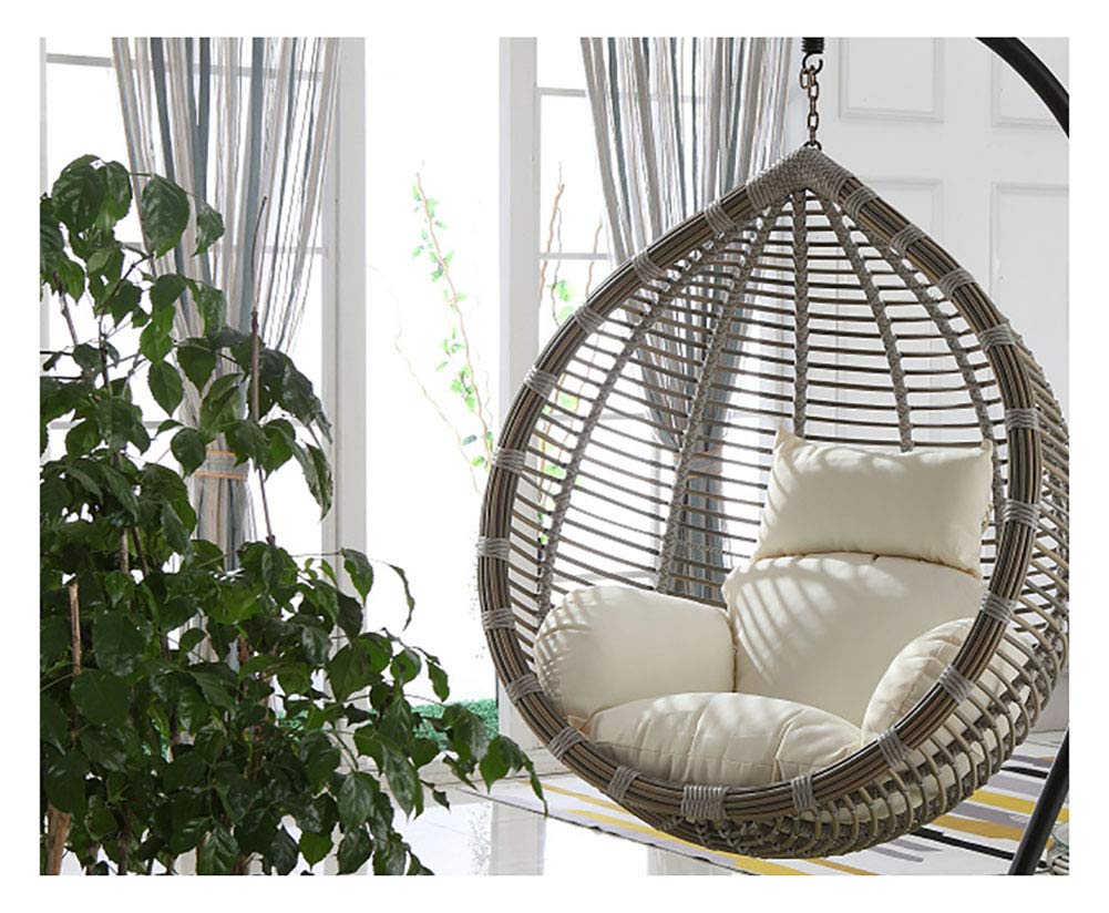 Coussin de panier en osier rotin XCYYBB avec fermeture éclair lavable pour fauteuil suspendu