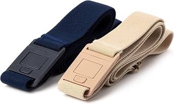 Womens Belts for Jeans, Invisible Flat Buckle Belt, Adjustable Stretch Fit