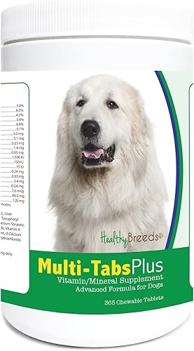 Healthy Breeds Great Pyrenees Multi-Tabs Plus - Tabletas masticables 365 unidades