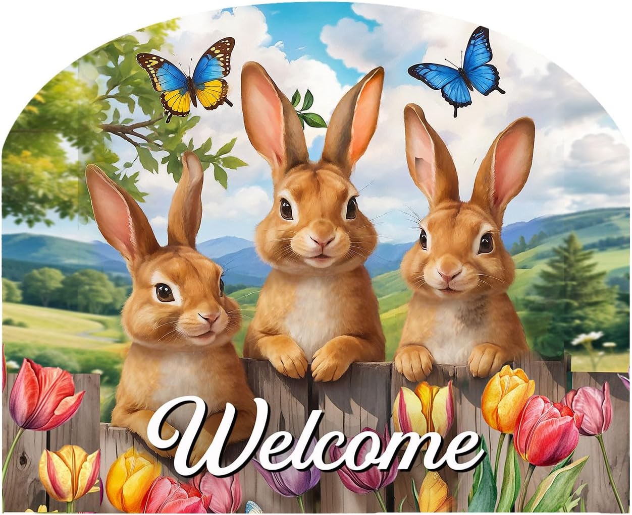 Briarwood Lane Bunny Greeting Acrylic Art Sign