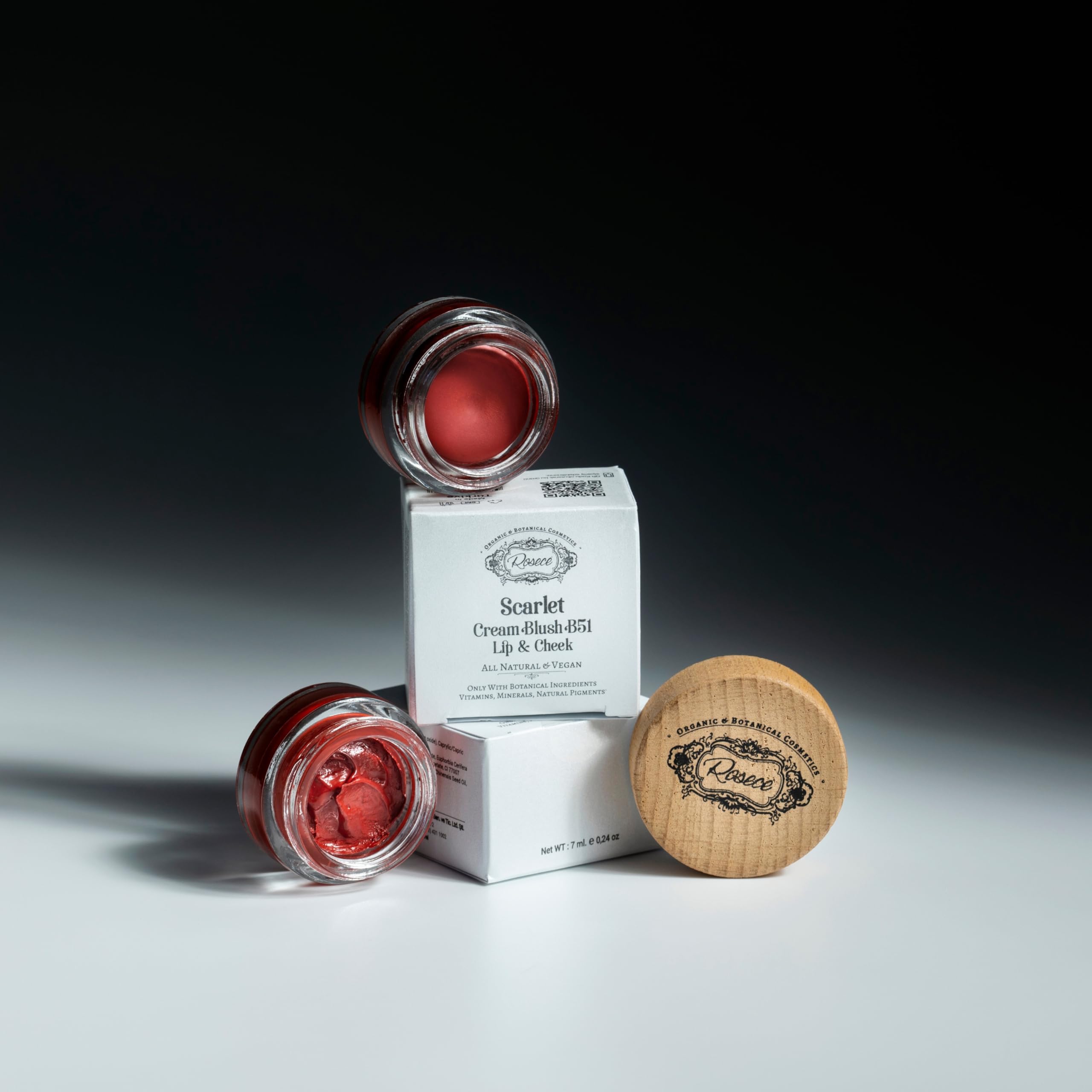 ROSECE - 2-in-1 Cream Cheek Blush + Lip Color | Natural Mineral pigment | Soft Lips with natural oils and Vitamin E | 100% Plant ingredients, Vegan (