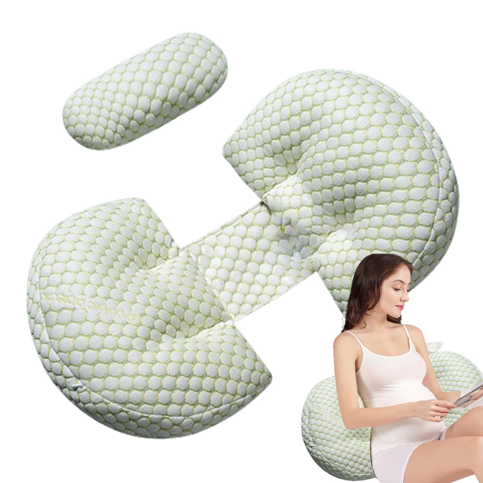임산부를 위한 바디필로우 - 임신 바디필로우 | 임신 베개 복부 지지대 편안한 U자형 인체공학적 임신 베개 옆으로 자는 사람을 위한 임신 액세서리