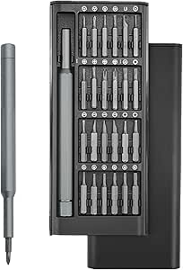 luoshaPUCY 25 en 1 kit Destornilladores de Precisión, Mini Juego de Destornilladores, Herramientas de Reparación para Phones, Laptops, Cámara, Reloj, Gafas y Otros Aparatos Electrónicos