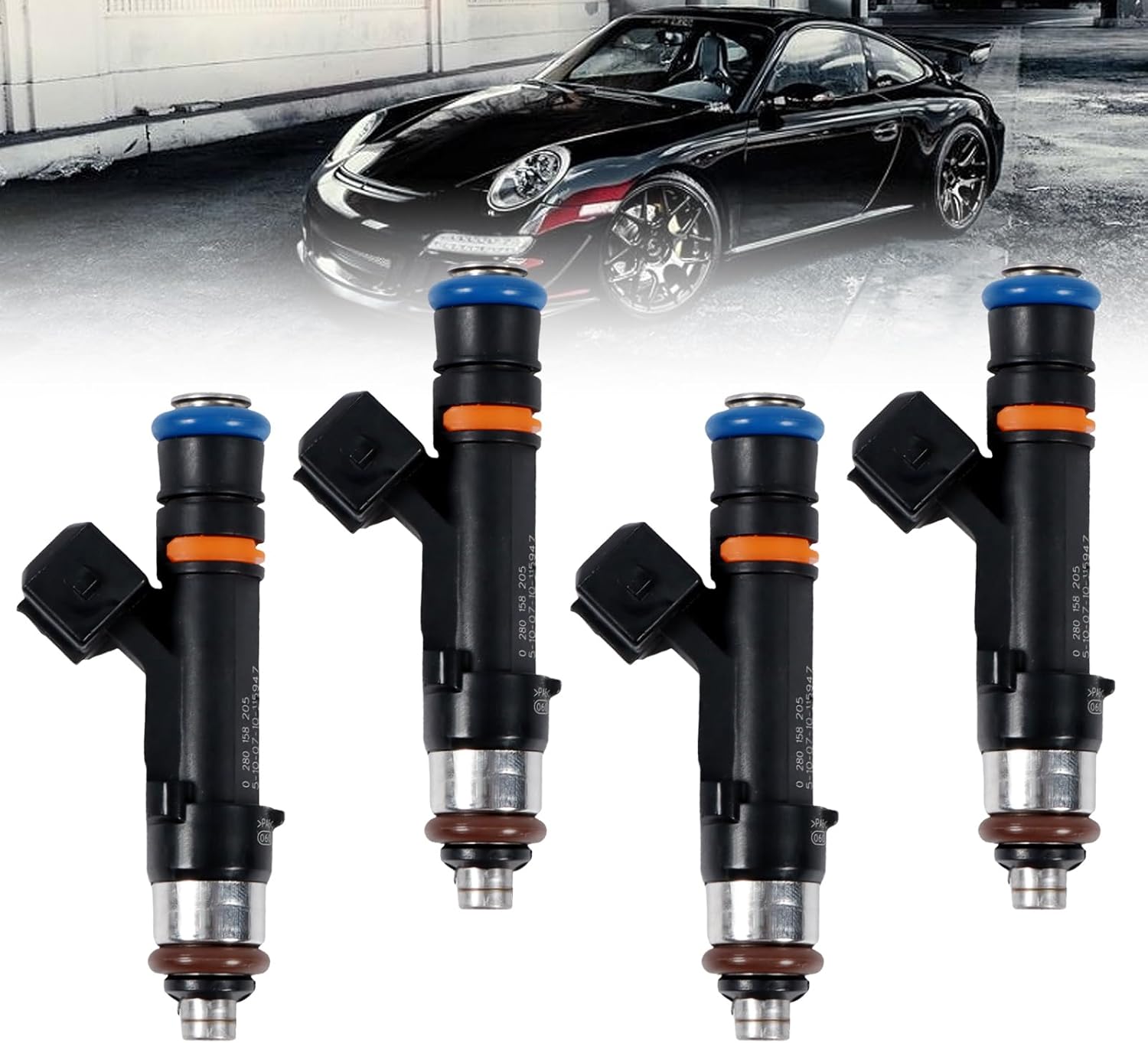 4pcs Fuel Injectors FJ1150 55565970 for Chevrolet Trax Sonic Cruze Buick Encore 2012-2021 1.6L Direct Replacement