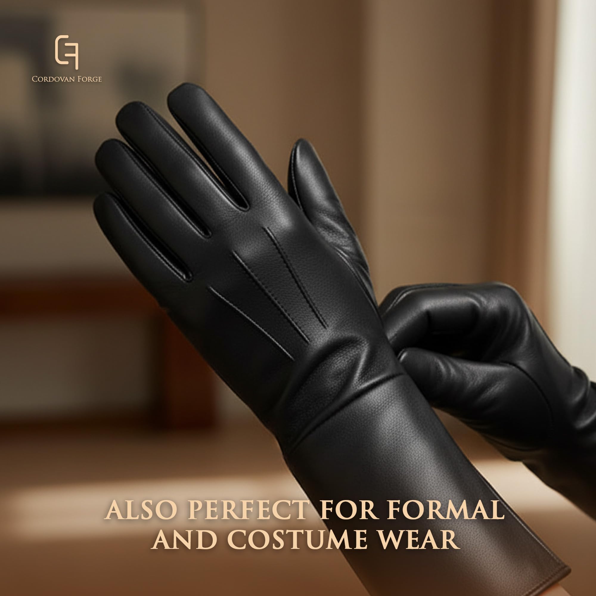 Gants en cuir de mouton véritable pour homme et femme - Style médiéval Renaissance