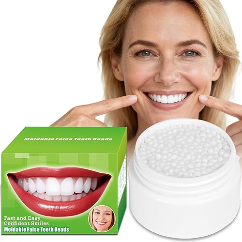 Tooth Repair Kit, Moldable False Teeth Beads for Temporary Fix for Missing or Broken Teeth, DIY Thermoplastic Beads