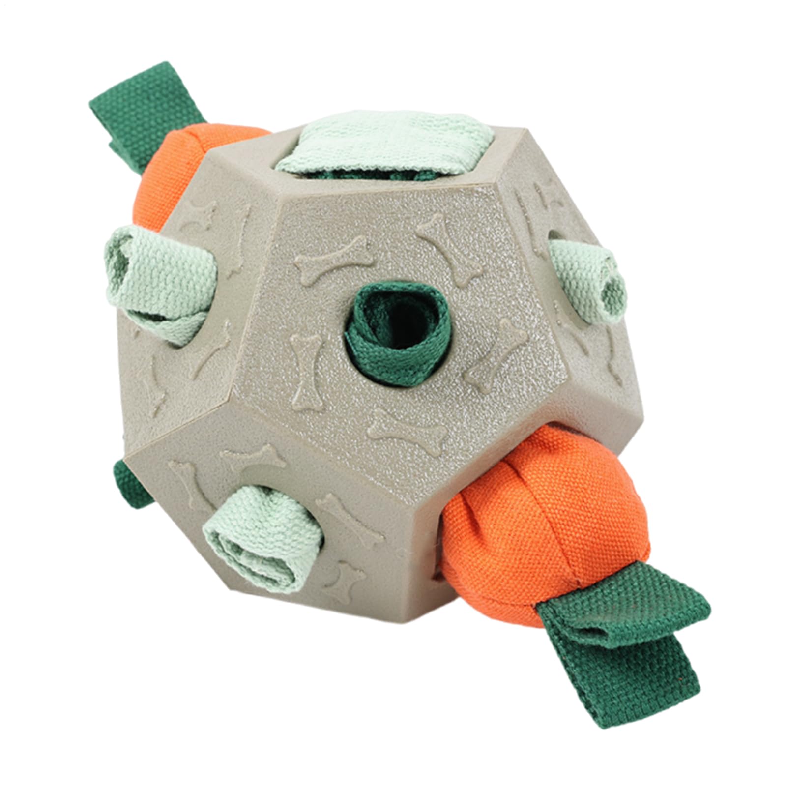 Balle de nettoyage des dents pour chien avec distributeur de friandises contre le tartre