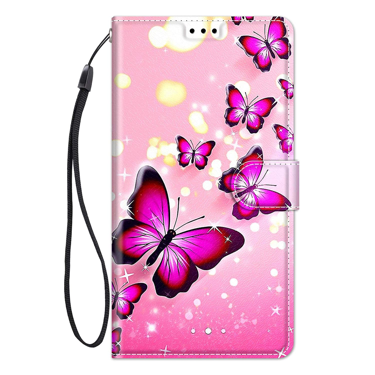 Fatcatparadise Cover per Huawei Honor 8A / Y6 2019, Flip Caso in PU Pelle Case Cover Libro Portafoglio Protettiva Custodia con TPU Antiurto,[Kickstand][Slot per Schede][Chiusura Magnetica] (Rosso
