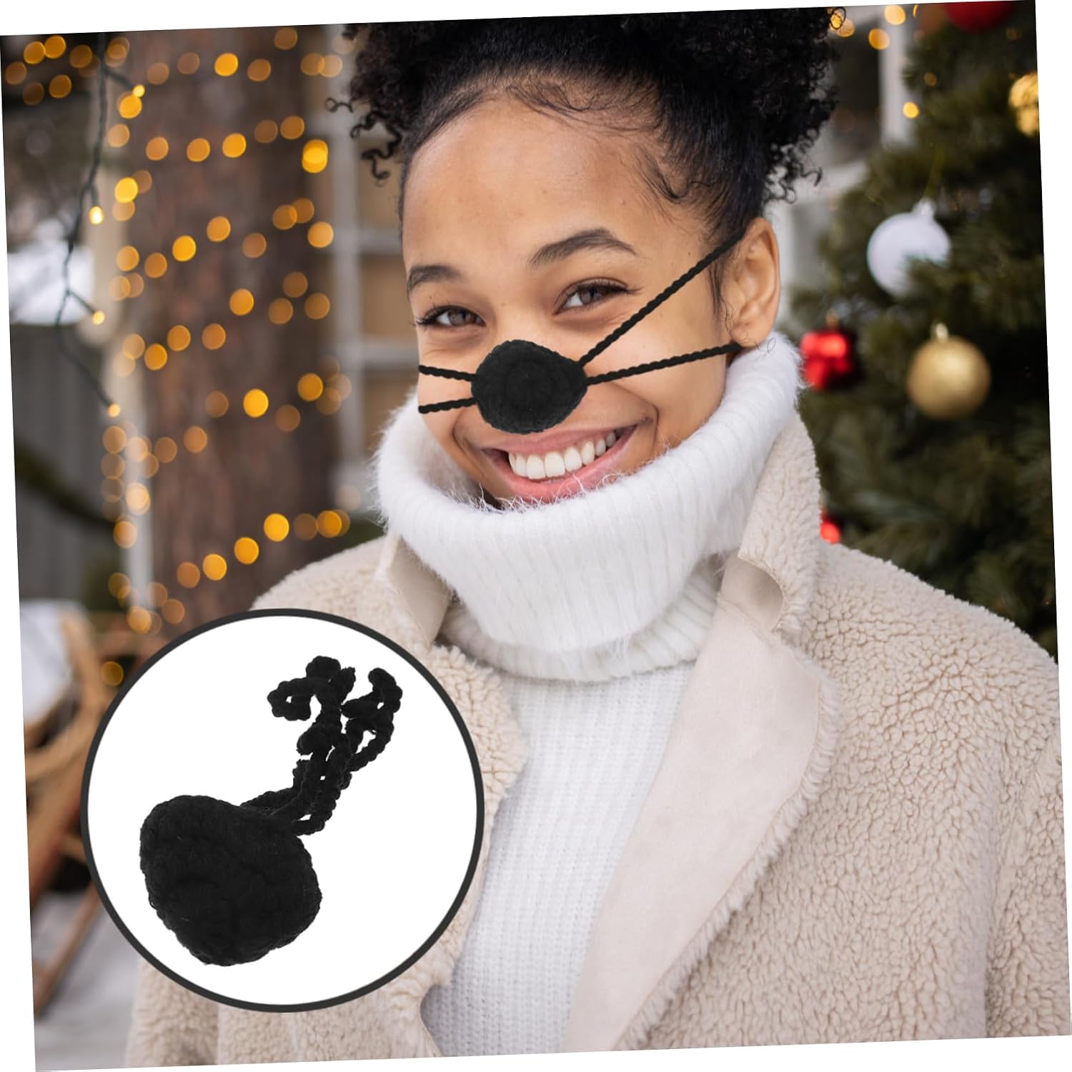 Winter Nose Warmer Reusable Nose Protector for Outdoor Activities Comfortable Braided Thread Material Lightweight Portable present for Men Women Teens