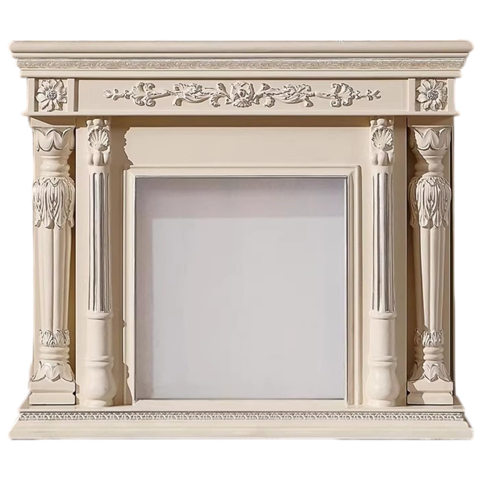 Decorative Traditional Decorative Fireplace Surround with Solid Oak Frame Classic Ornate Fireplace Surround