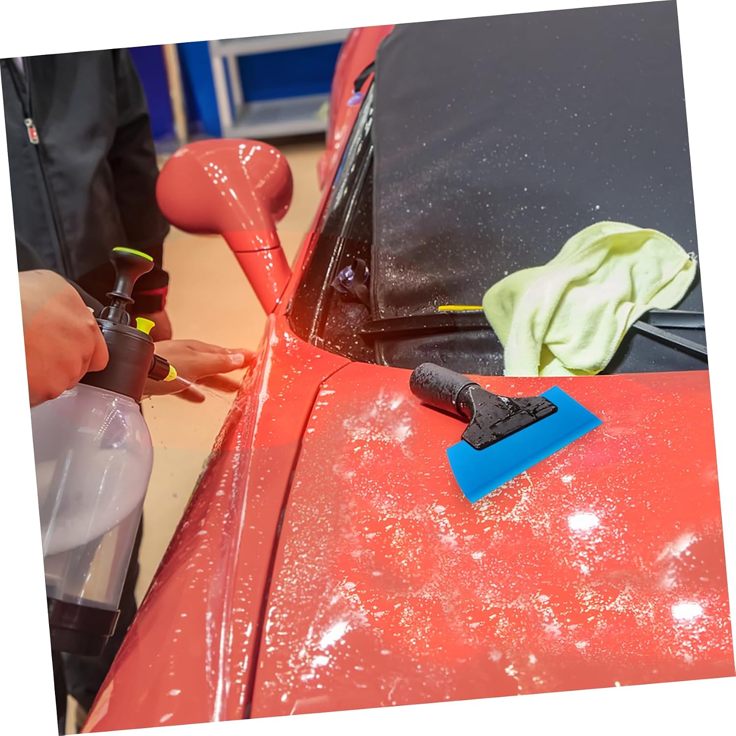 MAGICLULU 3pcs Vinyl Wrap Squeegee Tool Beef Tendon Material for Car Film Application Window Tinting Wallpaper Smoothing Convenient Replacement Strips Protects Interior from Scratches Stains