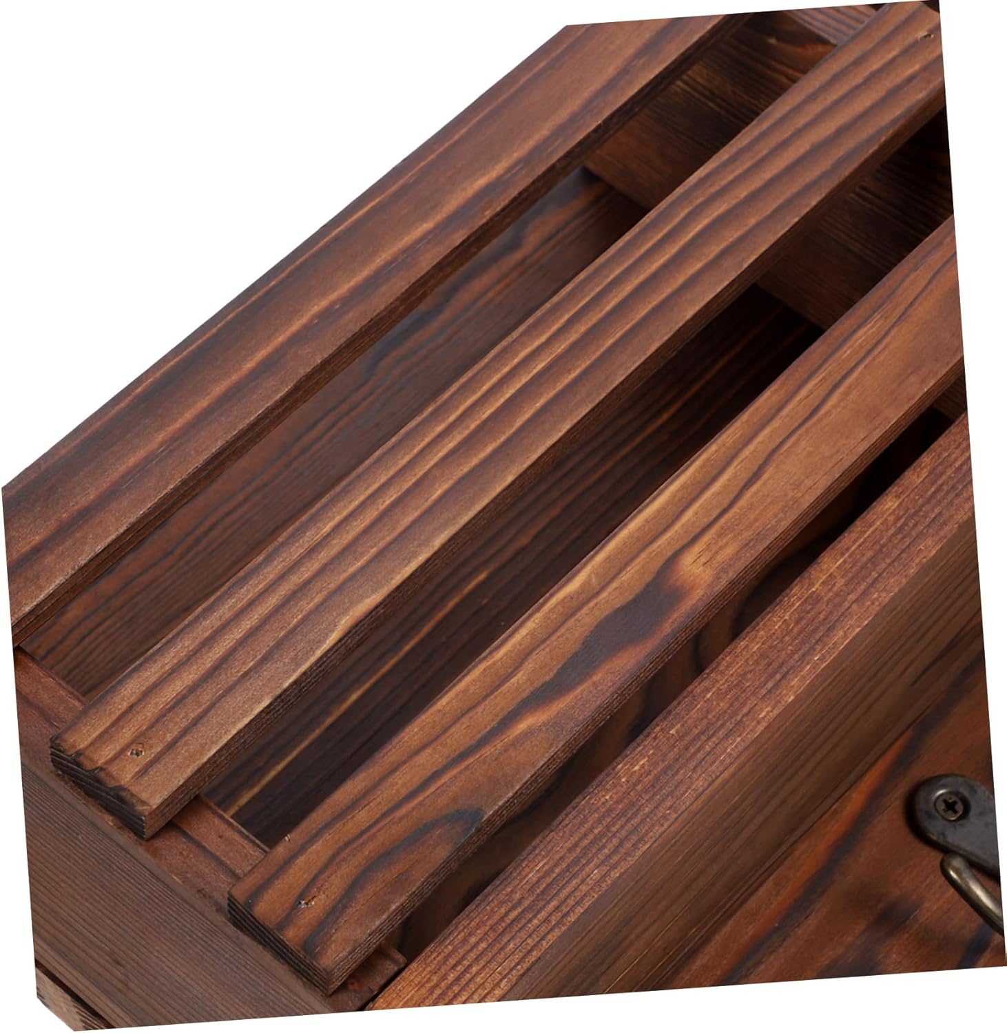 PRETYZOOM 1pc Living Room Wall Shelf Wooden Key Holder Organizer Hooks for Entryway Storage Stylish Wall-Mounted Rack for Keys Mail and Daily Sundries for Home Office and Utility Spaces