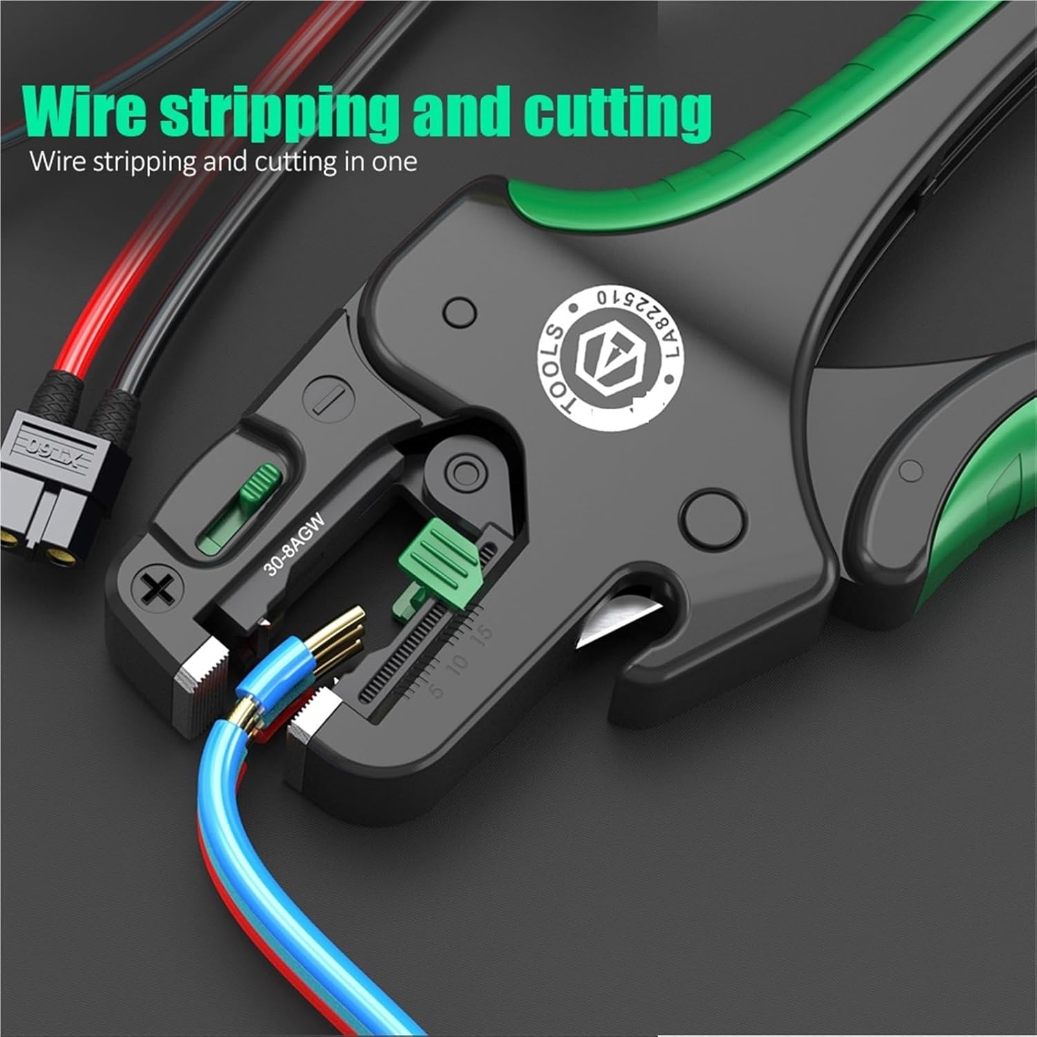 LA822510 Multifunctional Automatic Wire Stripping Pliers Fast Cable Cutting Nippers Adjustable Electrician Tool