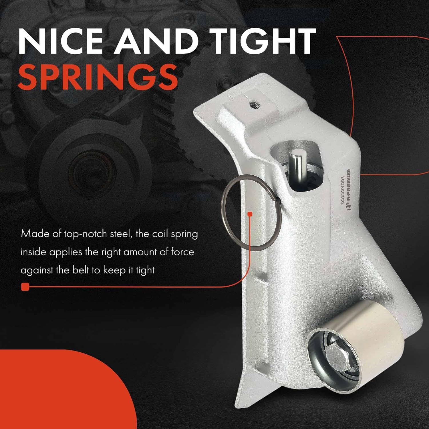 A-Premium Timing Belt Tensioner Assembly Compatible with Volkswagen Jetta 2000-2005, Passat 2000-2001, Golf 2000-2006, Beetle 1999-2005 & Audi A4 2001, TT 2000-2006, A4 TT Quattro, 1.8L