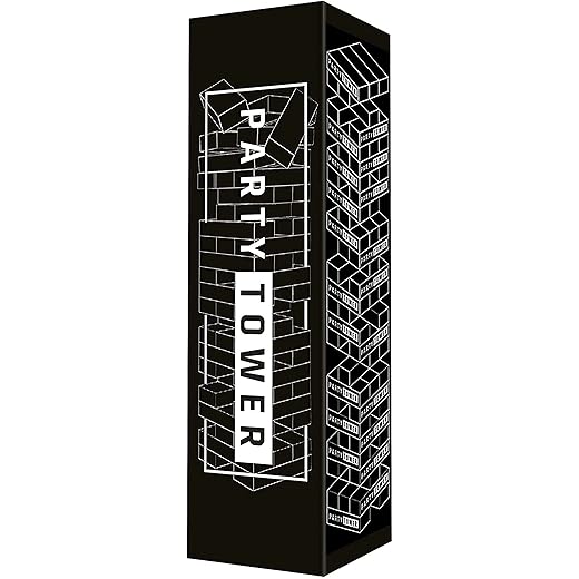 PartyTower das perfekte Trinkspiel Partyspiel - Wackelturm Drunken Tower mit 36 Aufgaben und Challenges