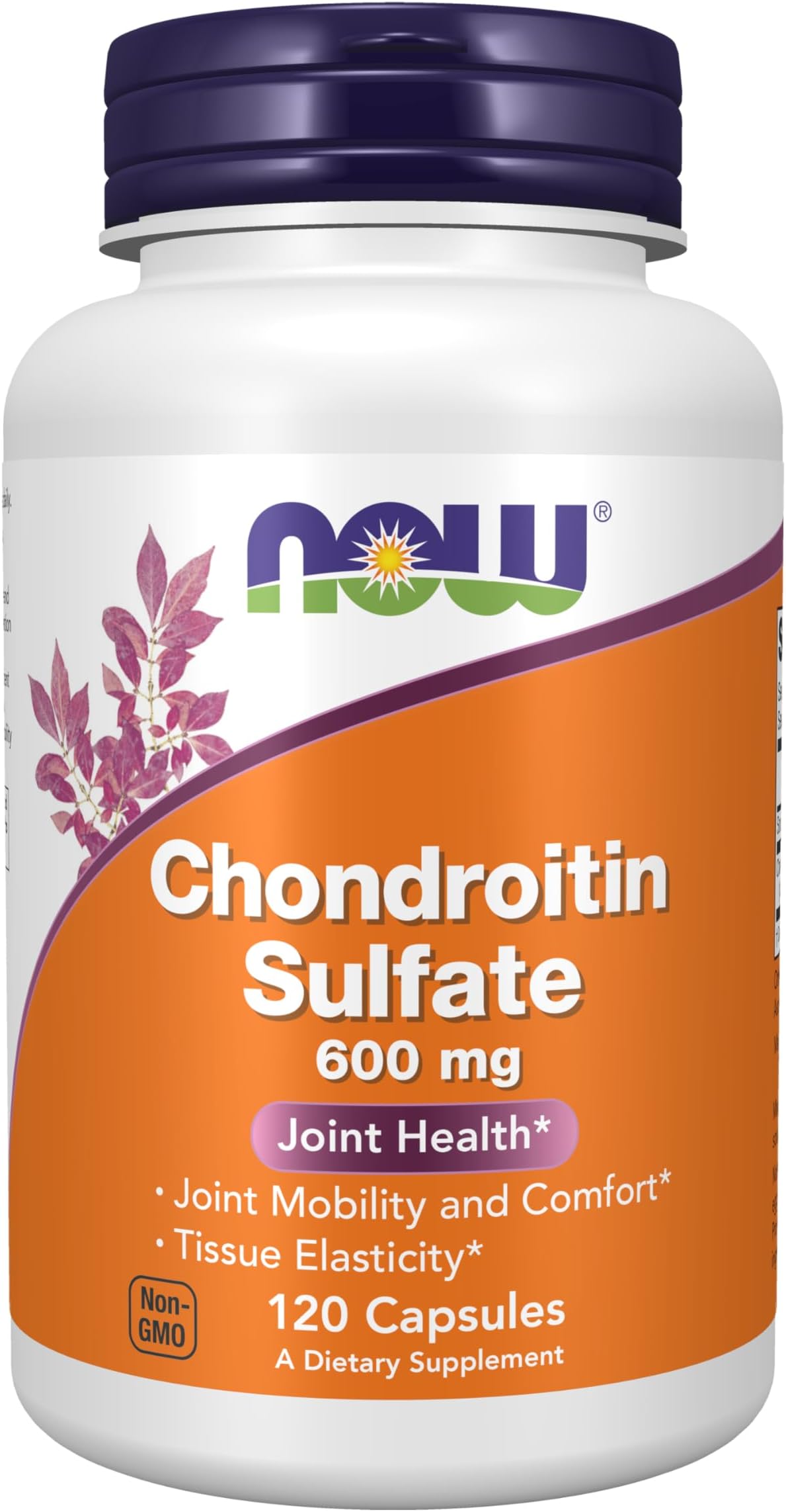 NOW Foods Supplements, Chondroitin Sulfate 600 mg (a Glycosaminoglycan), Joint Health*, 120 Capsules
