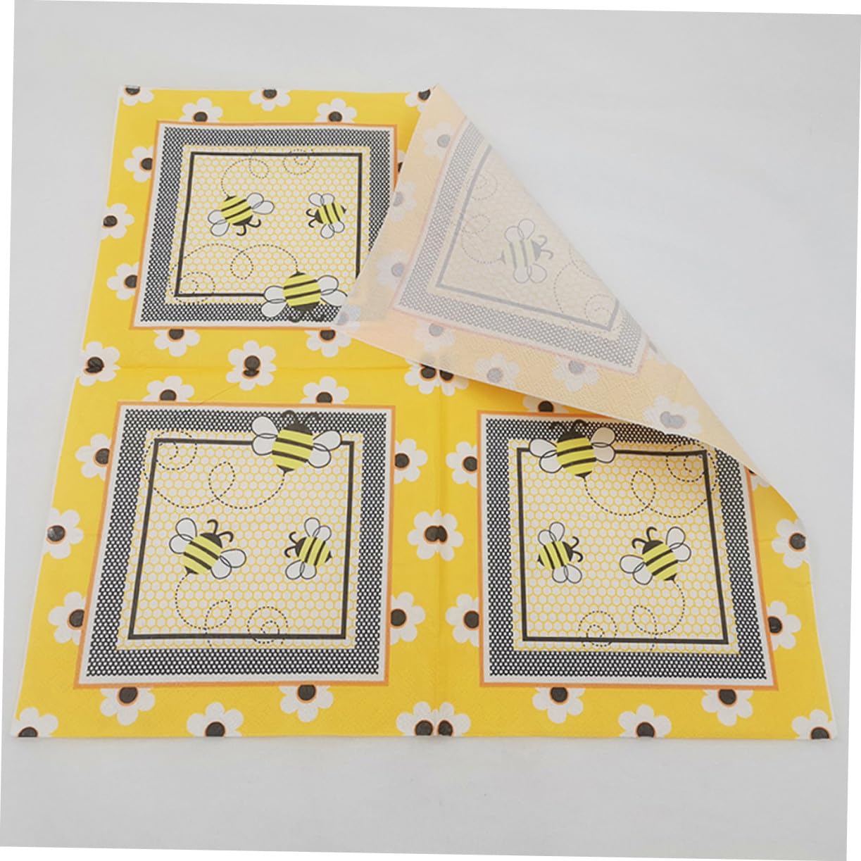 Papierservietten mit Bienenmotiv Stoff für Hochzeiten
