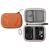 FSIDIWT Carrying Case for DJI Osmo Action 5 Pro/4/3, Portable PU Storage Travel Bag for DJI Osmo Action 5 Pro/4/3 Accessories