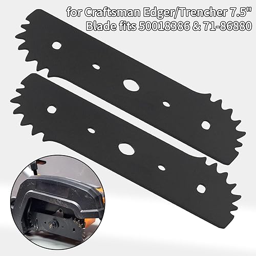 Miniatura 7 de WA0034 - Cuchilla de repuesto eléctrica de 7-12 pulgadas para bordeadoras de césped eléctricas Worx WG895 y WG896 - zanjadora, para Craftsman