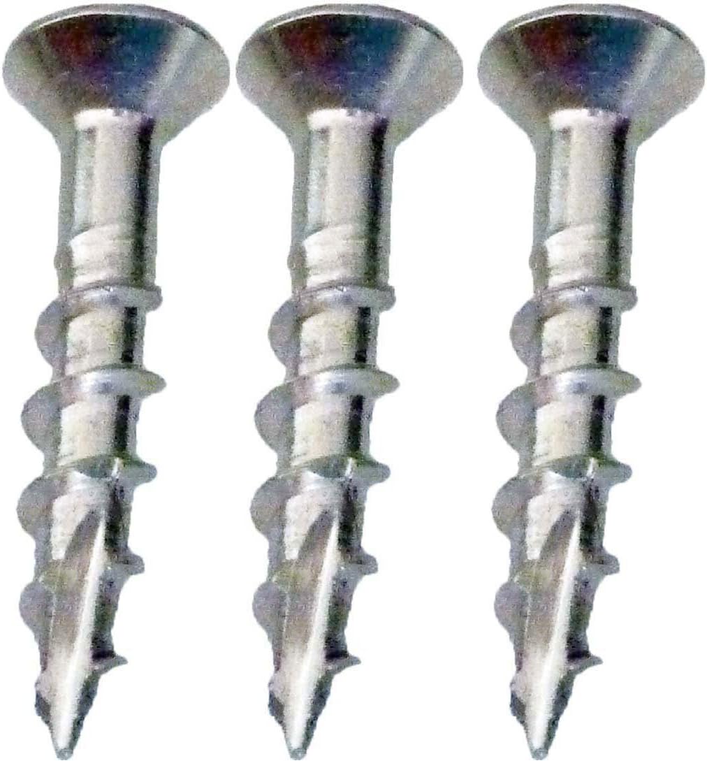 #8 x 1" Stainless Deck Screws, (100 Pack), Square Drive, Type 17 Wood Cutting Point, by Bolt Dropper, 18-8 (305) Stainless Steel, Hidden Fasteners