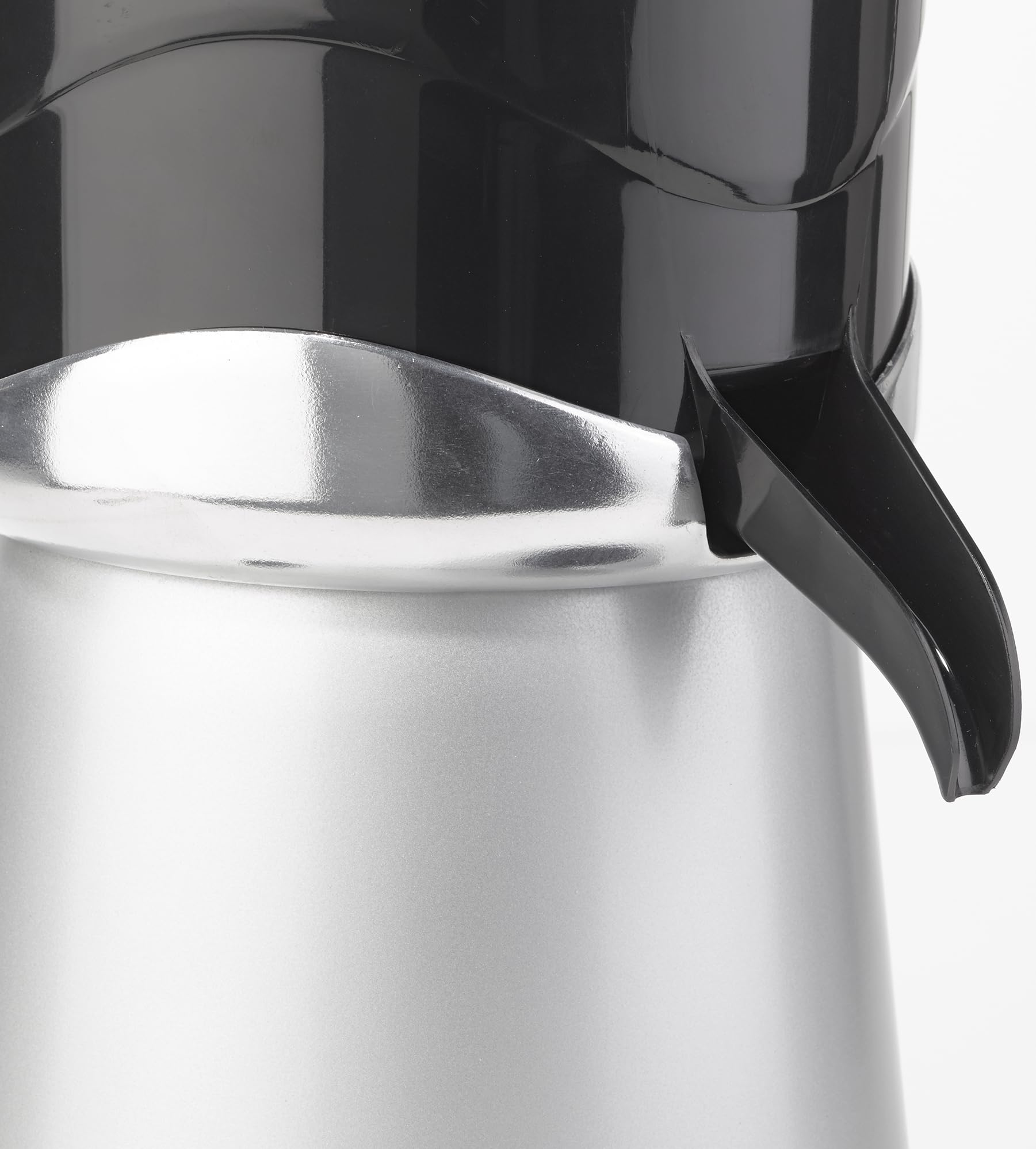 METRO Professional Spremiagrumi elettrico GJU1101, alluminio/plastica, 180 W, vassoio raccogli-gocce rimovibile, 200ml/min, argento/nero
