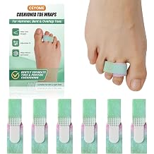 Hammer Toe Straightener for Women & Men - 10 Pack Adjustable Toe Protectors for Whole Day Comfort for Walking, Running or Rest - Toe Separator for Bent, Crooked, Overlapping Toes  Multicolor