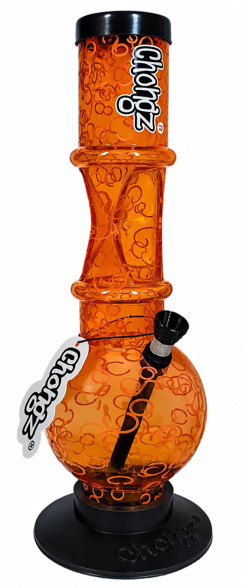 Chongz "Terrible Human" 30cm Acrylic Ice Bouncer Bong (Orange)