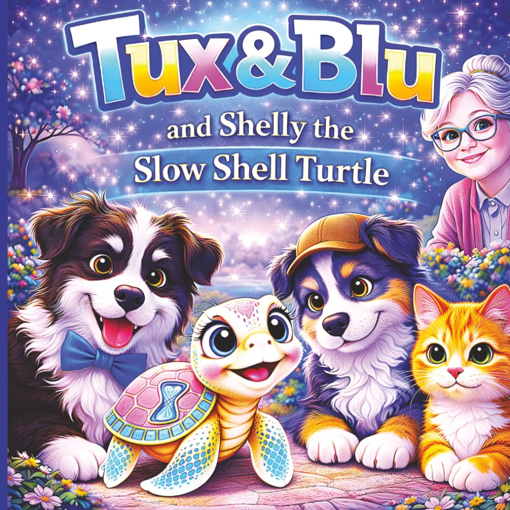 Tux & Blu and Shellie the Slow Shell Turtle: Book 8 - A Cozy Picture Book About Big Feelings, Friendship, and Comfort for Ages 3–5 (Tux & Blu: The Calm Magic Picture Book Series)