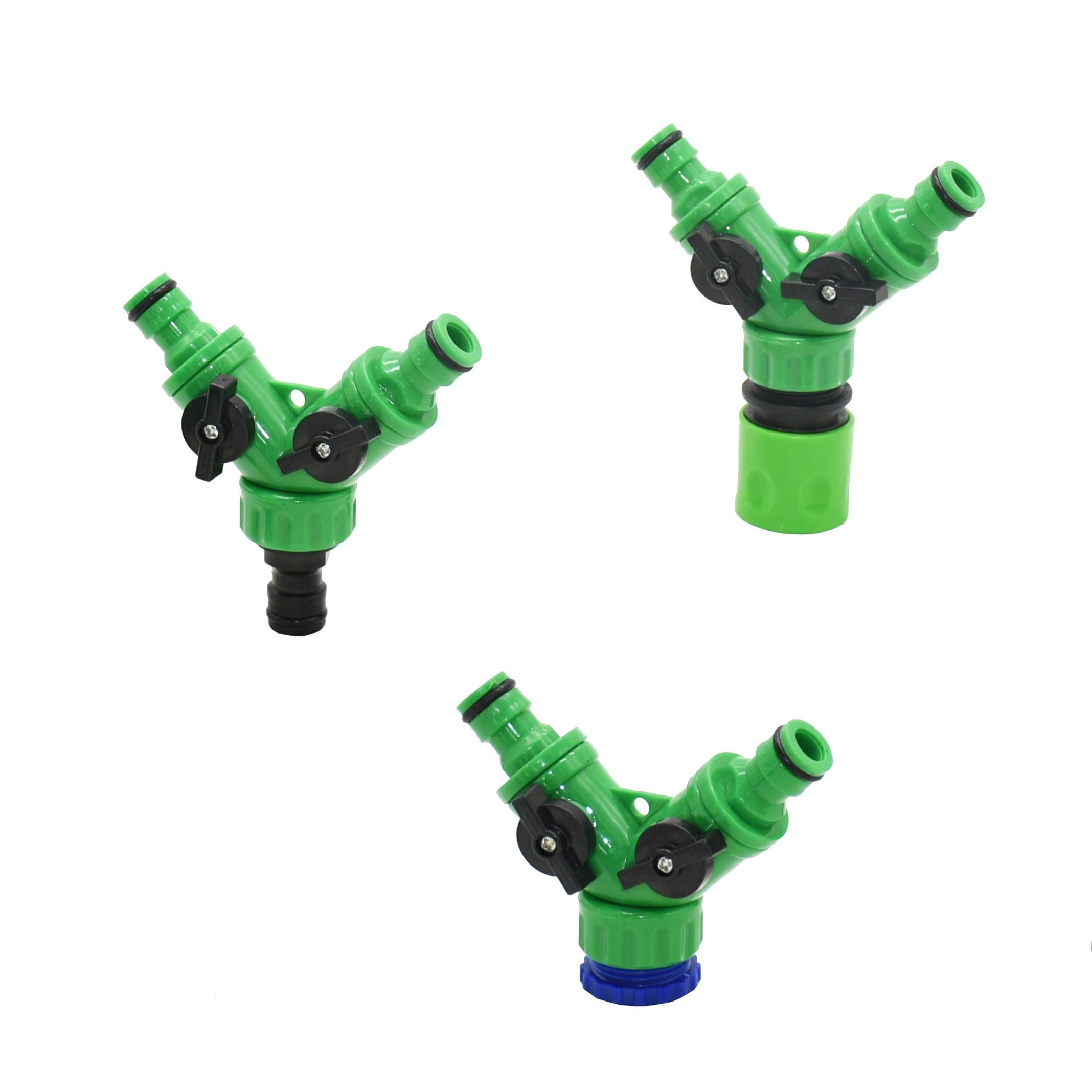 DAZZLEEX Splitter per tubo da giardino a 4 vie, connettore