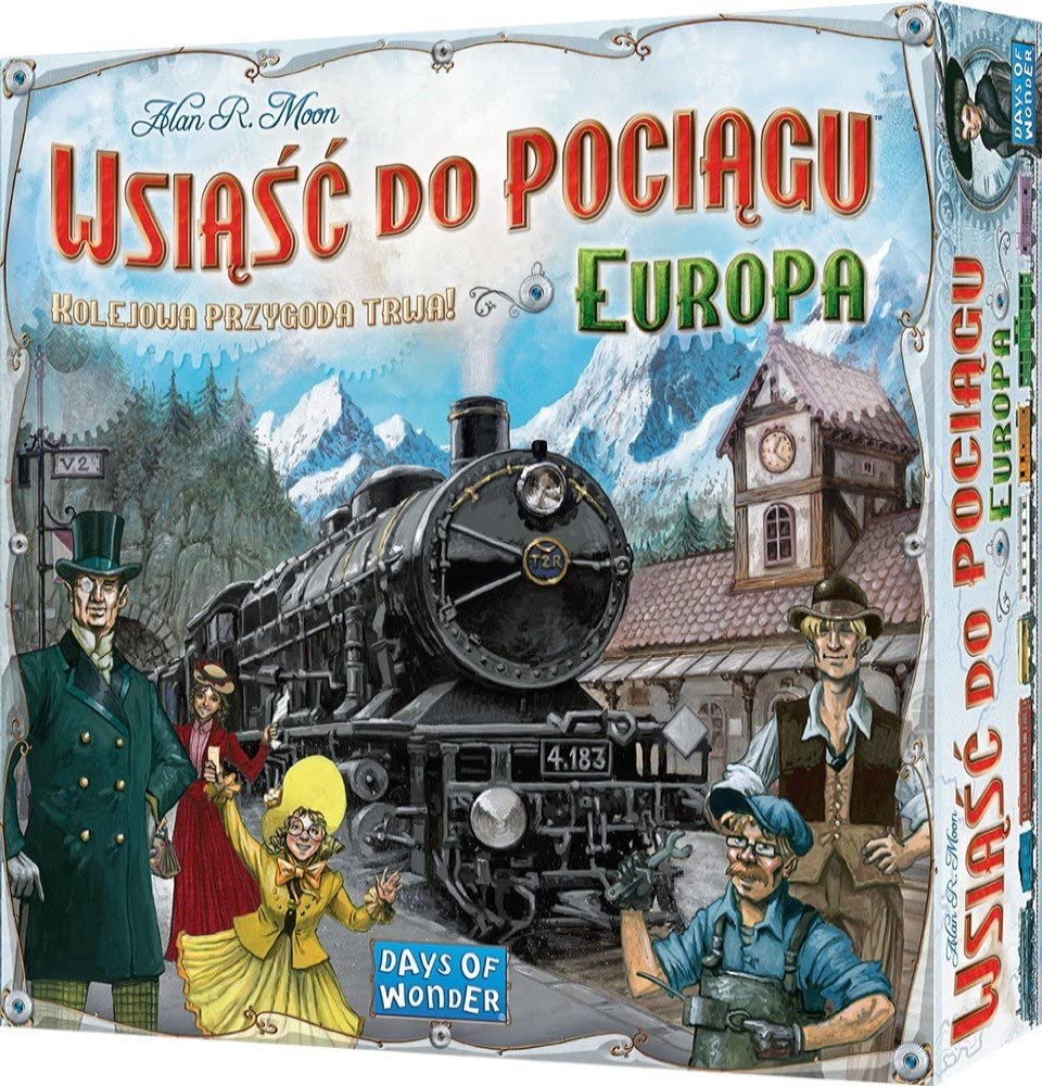 Wsiasc do Pociagu: Europa Gra Planszowa Towarzyszka Imprezowa Prezent Polish Board Game Ticket to Ride Rebel
