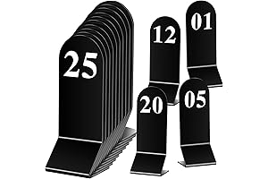 Compact Acrylic Tent Table Numbers (1-25)