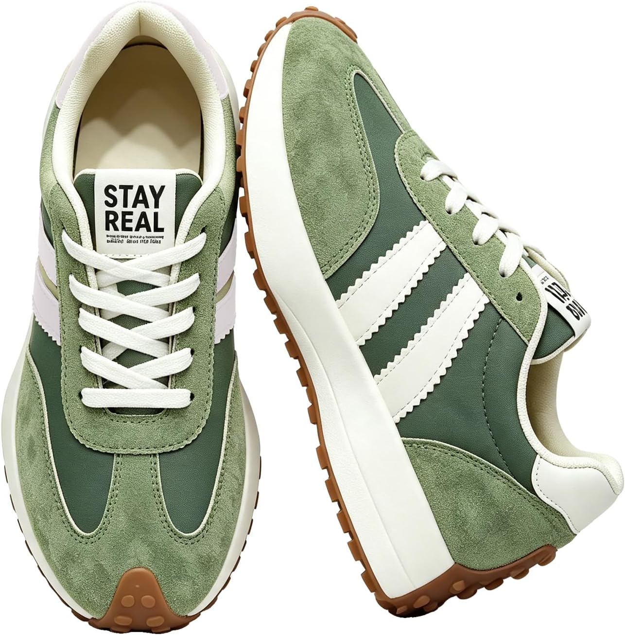 Rain core Women’s Fashion Retro Sneakers Casual Tennis Shoes Everyday Wear