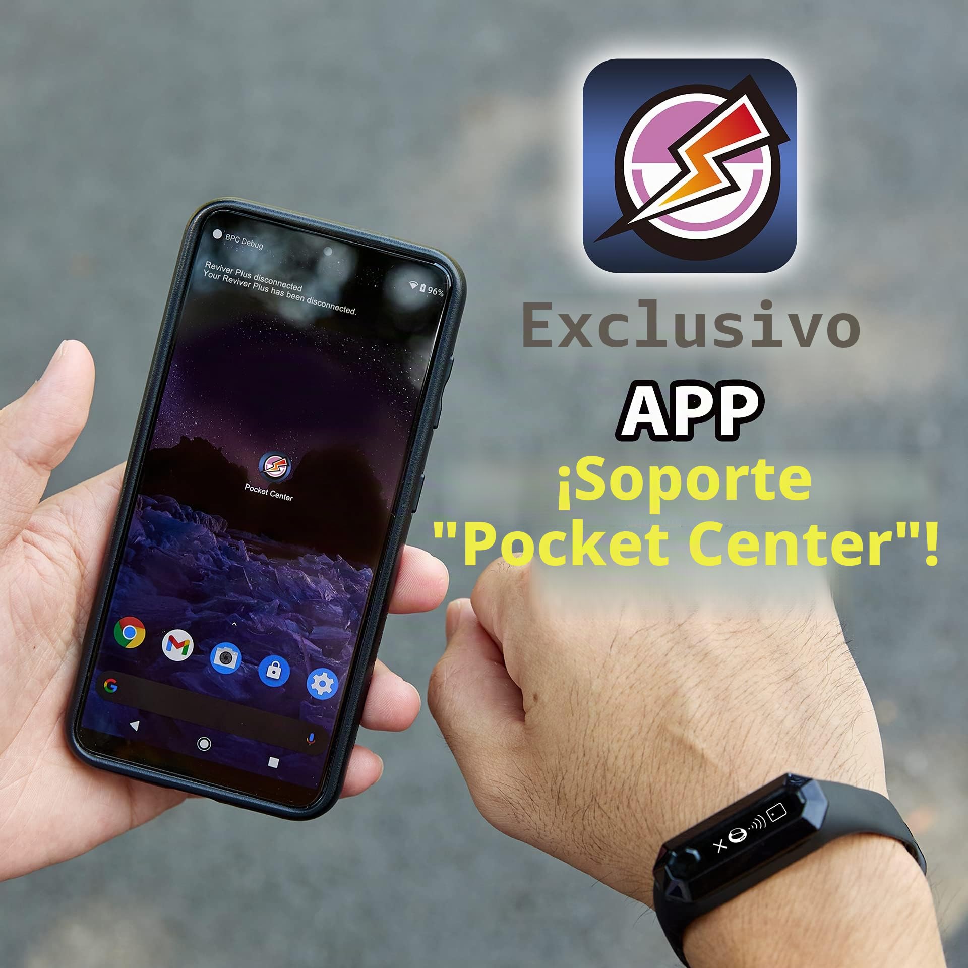 Brook Pocket Auto Catch Reviver Plus con llavero – Espléndida evolución, giro automático y atrapar monstruos de bolsillo, IP67, recordatorio de desconexión, pantalla de capacidad de la batería