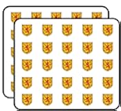 Scotland Coat of Arms Red Lion Shield Shaped Sticker for Scrapbooking 1