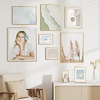 Vista 98 de Fun Memories Portarretratos de metal de 16 x 20 pulgadas con paspartú de 11 x 14 pulgadas, acabado de aluminio cepillado, parte delantera de vidrio