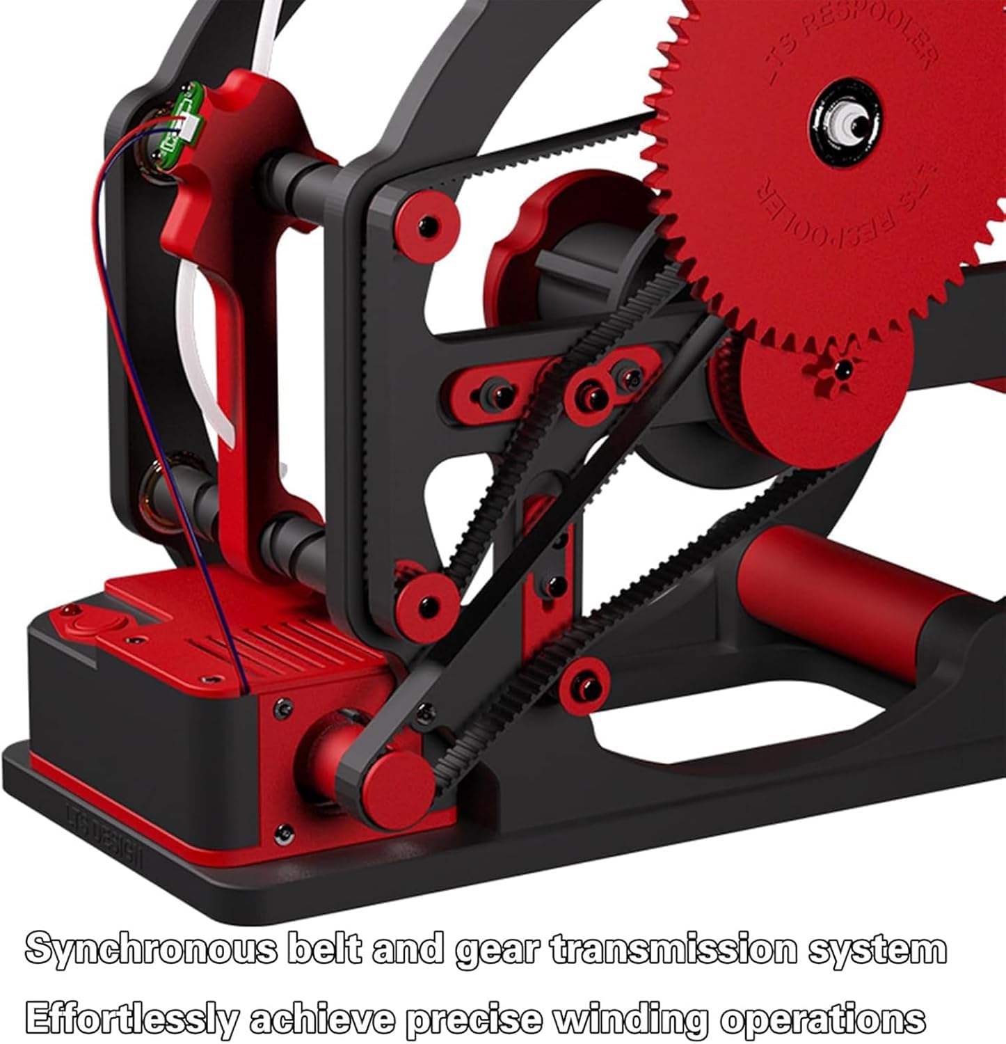 Bobina eléctrica para filamento de impresora 3D, velocidad ajustable, capacidad de 1 kg, funciona con PLA ABS PETG y alambre de soldadura, retractor