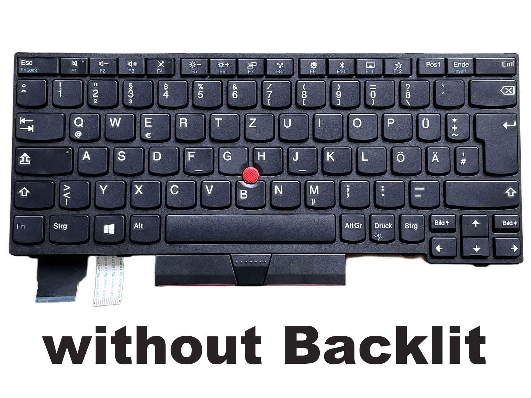 KbsPro Deutsch Tastatur für Lenovo Thinkpad X280 X395 X390 A285, X13 Gen 1, L13 Gen 2 German Keyboard QWERTZ Without Backlight