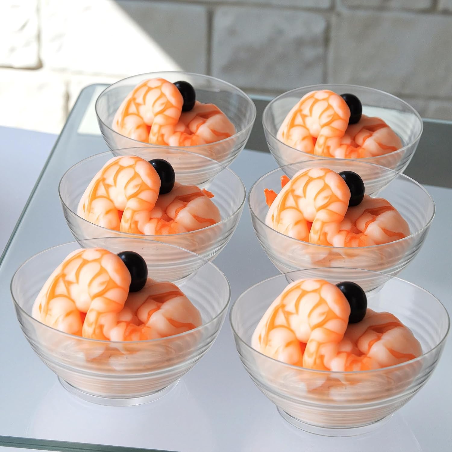 50 Pcs 3 oz Mini Clear Plastic Bowls, Disposable Plastic Dipping Spices Sauce Bowls for Fruit, Dips, Appetizers, Snacks, Weddings, Catering, Home or Event Party Supplies