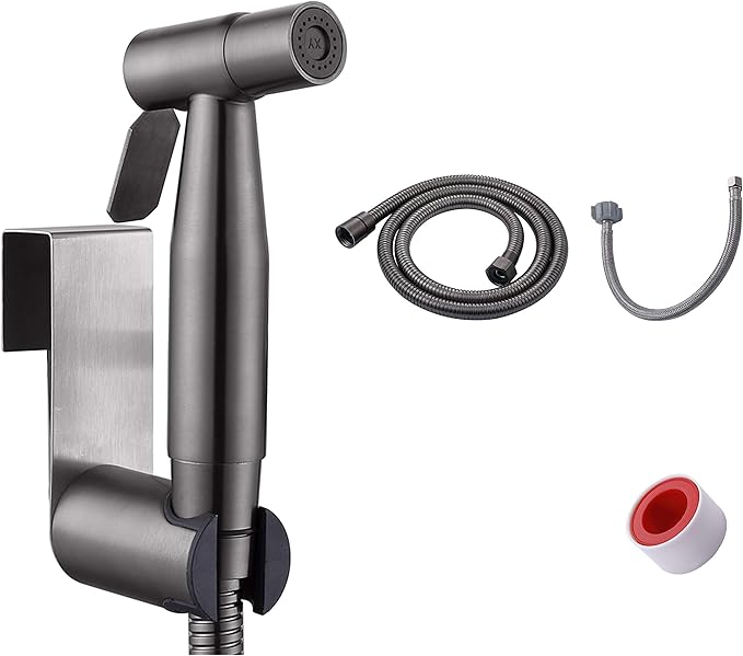 HILFA Handheld Bidet Sprayer for Toilet,Multi-function for Baby Cloth Diaper Sprayer, Shattaf...