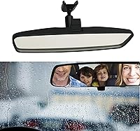 JINGEA 10.5" Rear View Mirror Kit for Toyota Corolla, RAV4, Camry, Ford Focus, Jeep Wrangler, Nissan Rogue - Easy Install Anti-Glare