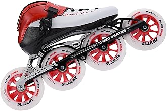 Inline Speed Skates Adult for Mens Womens, Professional Fitness Racing Skates Adult Male, High Performance Roller Skating, Black