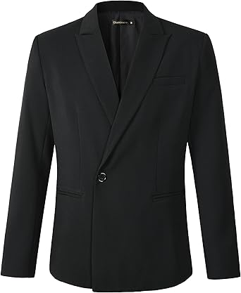 Beninos Mens Sport Coat Casual Blazer Peak Lapel Business Suit Jacket