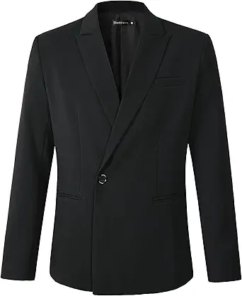 Beninos Mens Sport Coat Casual Blazer Peak Lapel Business Suit Jacket