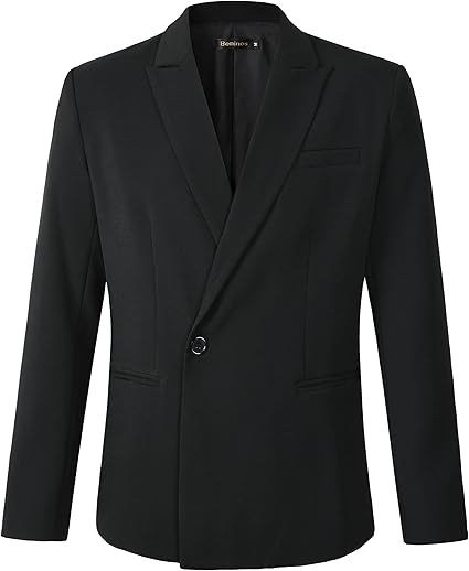 Beninos Mens Sport Coat Casual Blazer Peak Lapel Business Suit Jacket