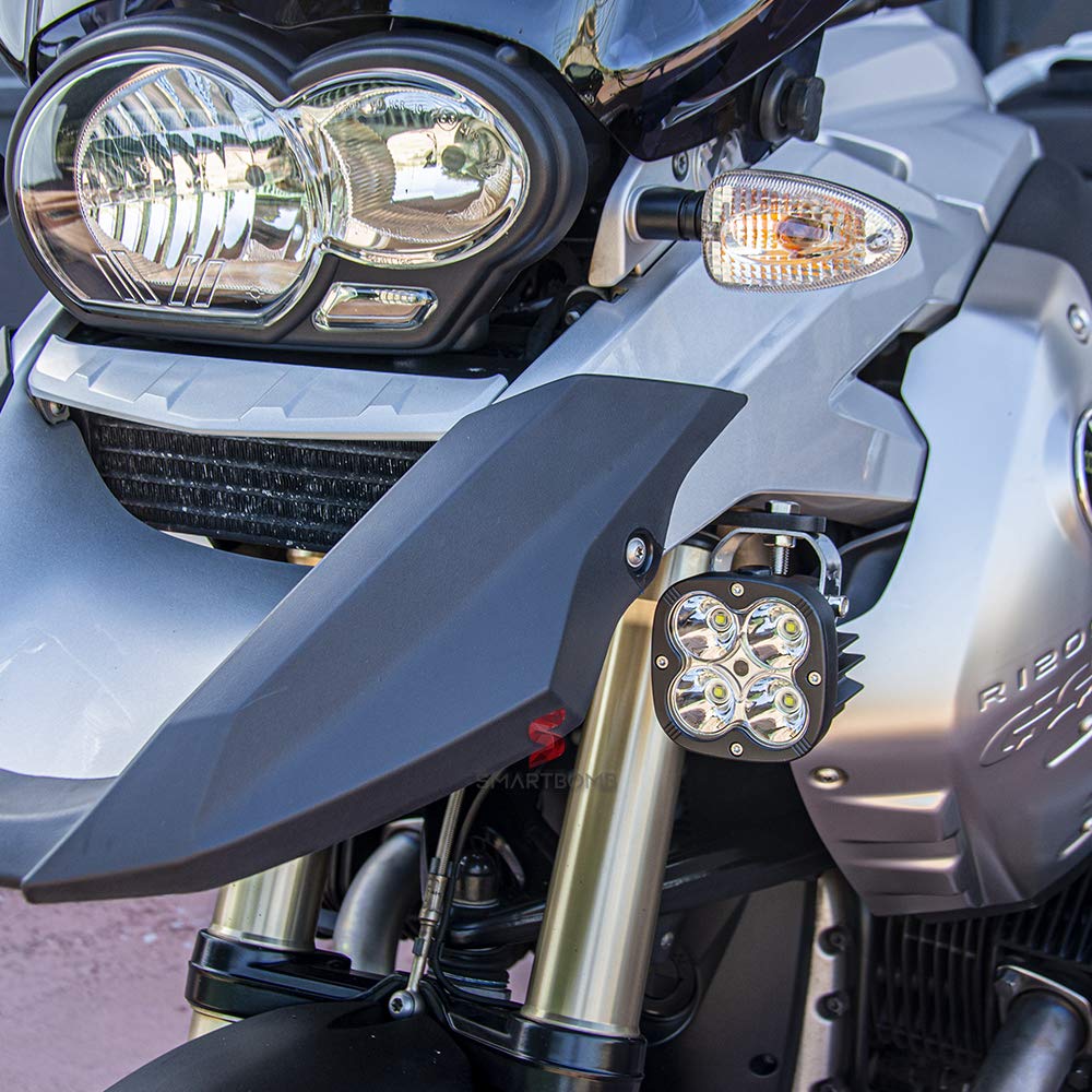 Staffa faretti addizionali supplementari sotto parafango sottobecco R 1200 GS 2004-2013 Standard Adventure Specifico no modifica