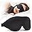 NEWVANGA Sleep Mask for Back and Side Sleeper, Block Out Light, Luxury Sleeping Eye Mask of 3D Night Blindfold, Zero Pressure Breathable Travel Eye Cover Black