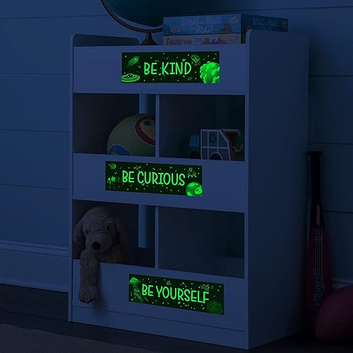 Miniatura 7 de Decoración de pared para habitación de niños, diseño de estrellas que brillan en la oscuridad, diseño motivacional de planeta espacial, calcomanía